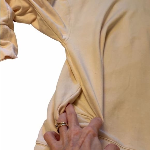 Athleta Balance Cinch Turtleneck Sweatshirt, Chantilly Cream SIZE XL - Picture 8 of 12